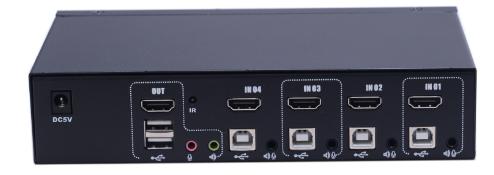 AS-404HA HDMI 4-Screens Splicer  with KVM function