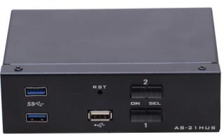 AS-21HUS (HDMI KVM Switch, 2ports,Single-View）
