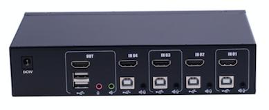 AS-41HA  (HDMI KVM Switch, 4ports，Single-monitor）