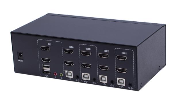 AS-42HA（HDMI KVM Switch, 4ports, Dual-monitor）