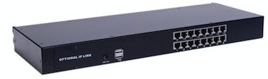 AS-9116TLS  (Single Rail, Cat5 Series 19” LCD KVM Switch with IP option )