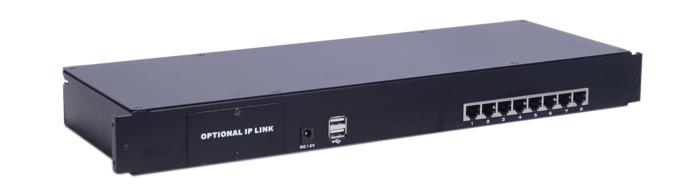 AS-7108TLD (Dual-Rail, 17” Cat5 LCD KVM Switch 8 Ports)